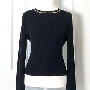 MAJE  Women's Long Sleeve Knit Sweater  Size M (US)  Black  NWOT